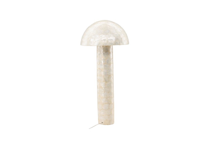 VIND COLLECTION Lindön gulvlampe - lysegr capiz