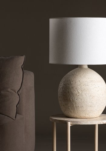 VIND COLLECTION Tjörn bordlampe - hvid og terracotta