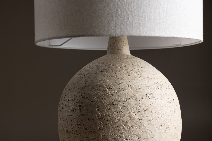 VIND COLLECTION Tjörn bordlampe - hvid og terracotta