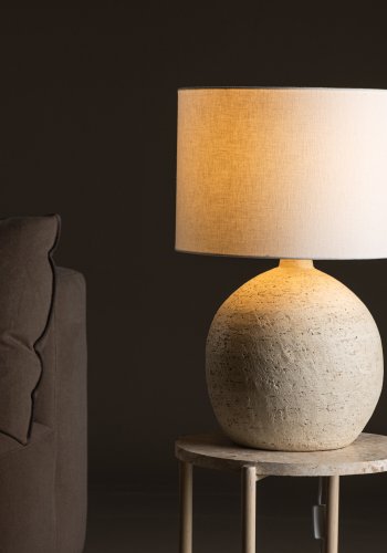 VIND COLLECTION Tjörn bordlampe - hvid og terracotta