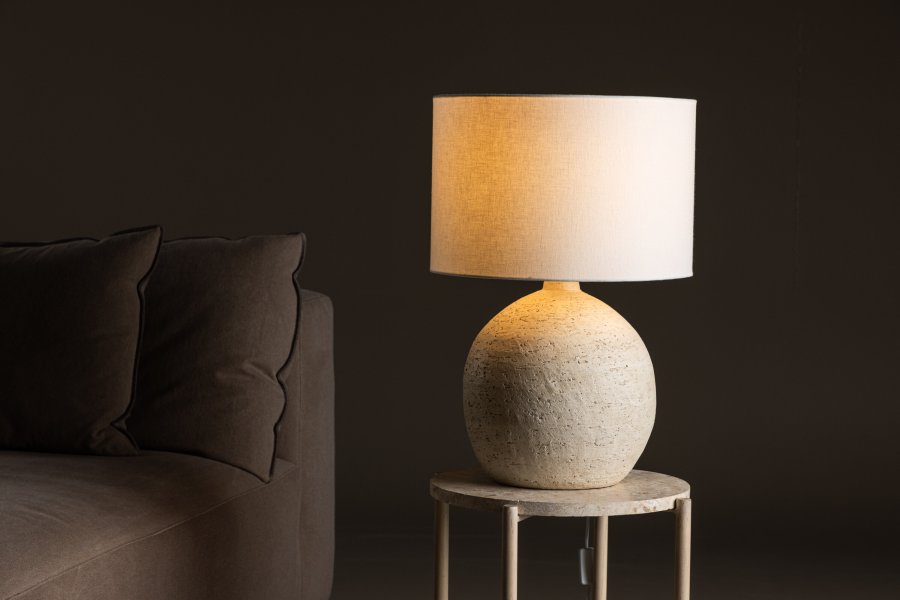 VIND COLLECTION Tjörn bordlampe - hvid og terracotta