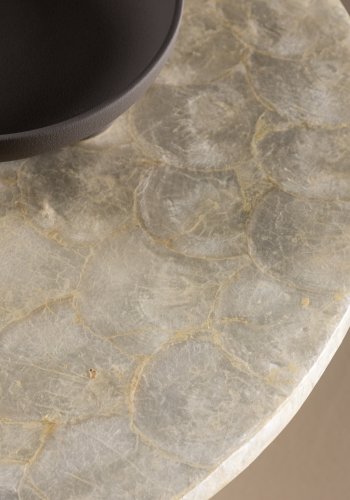 VIND COLLECTION Smögen  sofabord, rund - beige capiz (70)