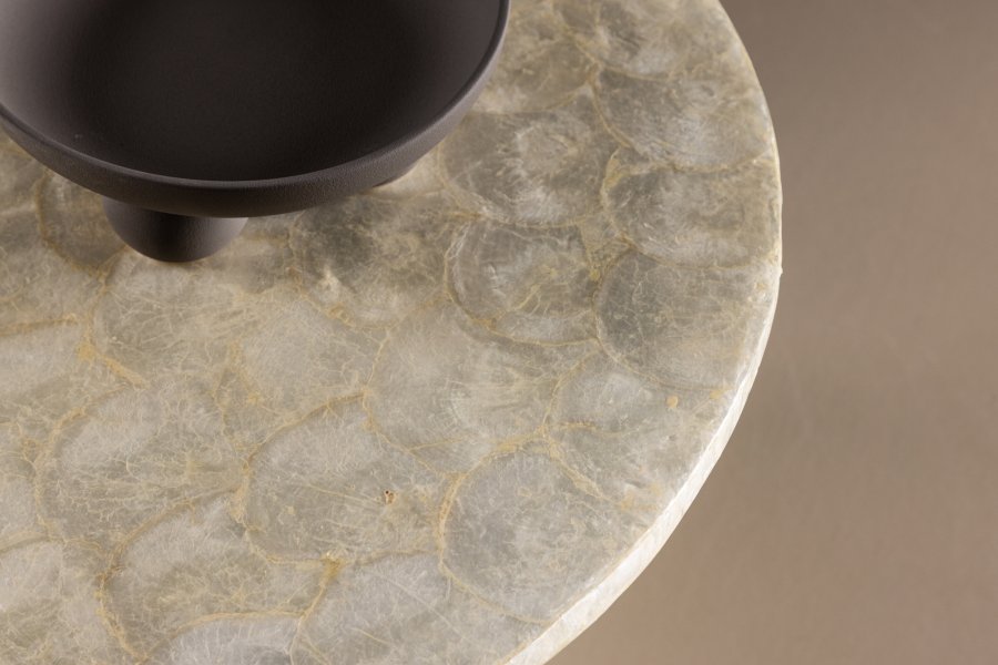 VIND COLLECTION Smögen  sofabord, rund - beige capiz (70)