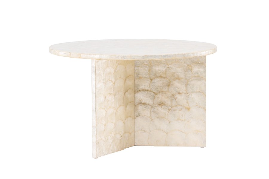 VIND COLLECTION Smögen  sofabord, rund - beige capiz (70)