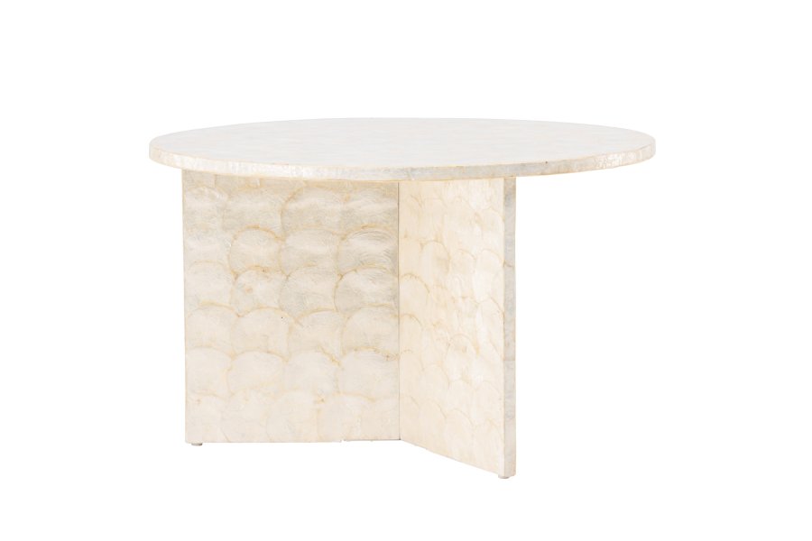 VIND COLLECTION Smögen  sofabord, rund - beige capiz (70)