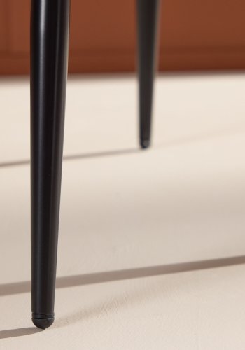 VENTURE DESIGN Night spisebordsstol - beige polyester fljl og sort stl