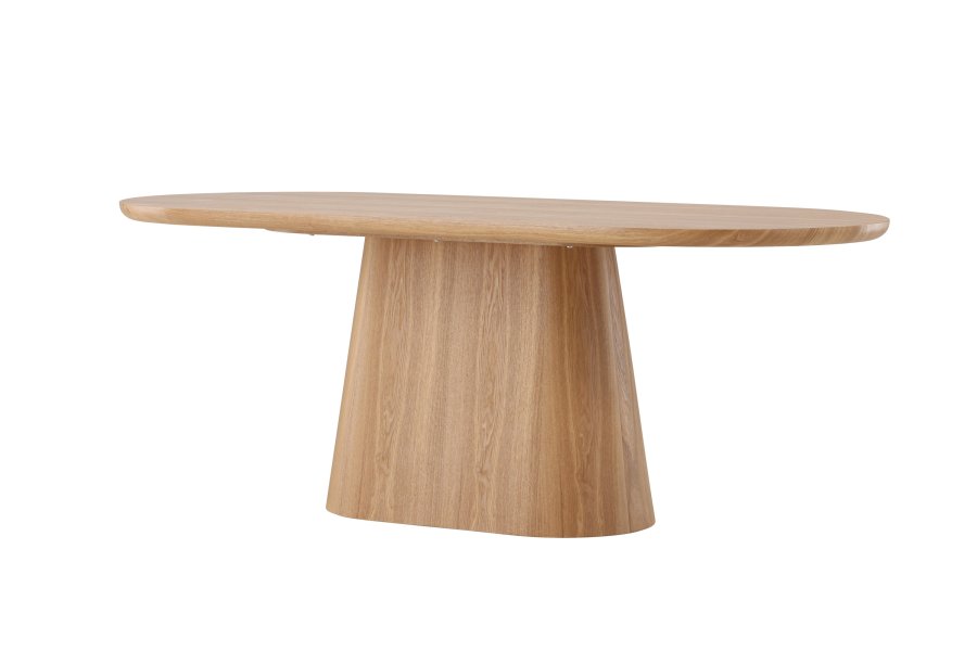 VENTURE DESIGN Stjärnö spisebord, oval - natur finér (90x200)