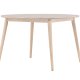 VENTURE DESIGN Flora spisebord, rund - hvidvasket finér og gummitr (120)