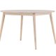 VENTURE DESIGN Flora spisebord, rund - hvidvasket finér og gummitr (120)