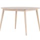 VENTURE DESIGN Flora spisebord, rund - hvidvasket finér og gummitr (120)