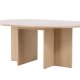 VENTURE DESIGN Strada spisebord, m. 1 tillgsplade - hvidvasket egefinér (120/170x120x74)