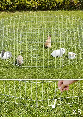 FEANDREA kravlegrd til kledyr, hunde, kaniner og hns, til inde og ude brug - slv stl