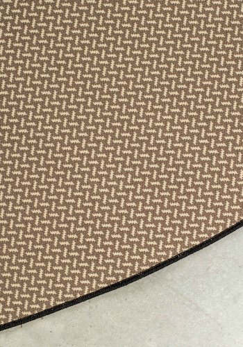 ZUIVER Moon udendrs gulvtppe, m. mnster, rund - stengr decolan (280)