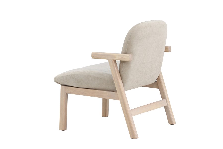 VENTURE HOME Rile Lnestol - Hvidvasket/Beige