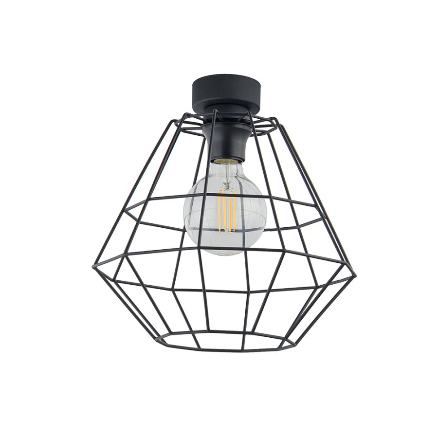 TK Diamant loftlampe D - sort stl
