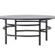 VENTURE DESIGN Copenhagen sofabord, rund - sort MDF og sort metal (100)