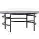 VENTURE DESIGN Copenhagen sofabord, rund - sort MDF og sort metal (100)