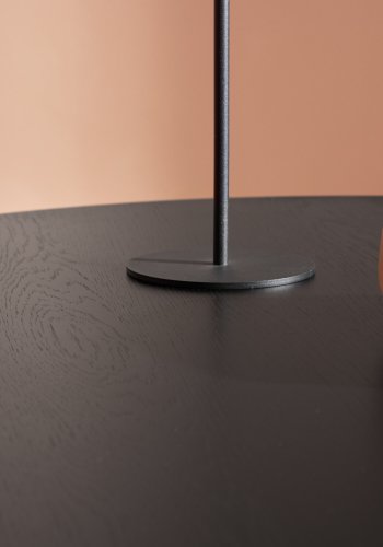VENTURE DESIGN Copenhagen sofabord, rund - sort MDF og sort metal (100)