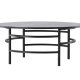 VENTURE DESIGN Copenhagen sofabord, rund - sort MDF og sort metal (100)