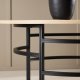 VENTURE DESIGN Copenhagen sofabord, rund - hvidvasket MDF og sort metal (100)