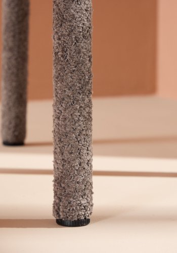 VENTURE DESIGN Astoria spisebordsstol - brun bouclé stof