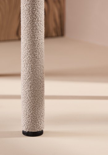 VENTURE DESIGN Astoria spisebordsstol - beige bouclé stof