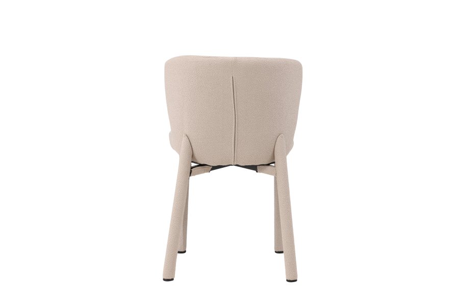 VENTURE DESIGN Astoria spisebordsstol - beige bouclé stof