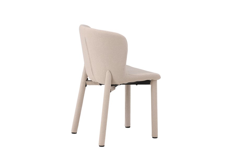 VENTURE DESIGN Astoria spisebordsstol - beige bouclé stof