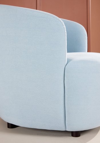 VENTURE DESIGN Bobbo lnestol, m. armln - babybl stof og birketr