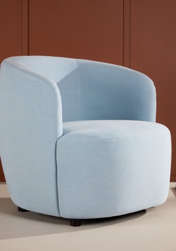 VENTURE DESIGN Bobbo lnestol, m. armln - babybl stof og birketr