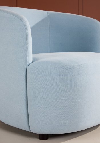 VENTURE DESIGN Bobbo lnestol, m. armln - babybl stof og birketr