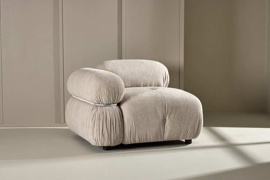 VENTURE HOME Mika Modulsofa - Hjrne - Beige / Hjre