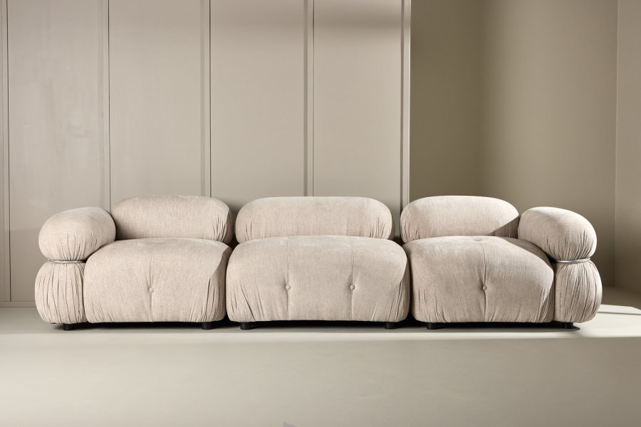 VENTURE HOME Mika Modulsofa - Hjrne - Beige / Venstre