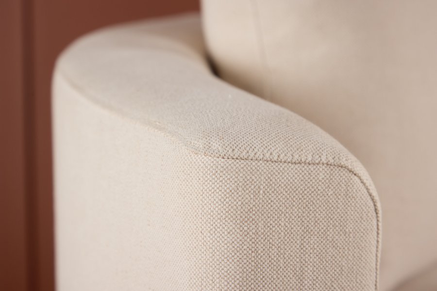 VENTURE DESIGN Kelso sofa, rund - beige hr (150)