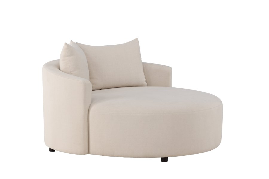 VENTURE DESIGN Kelso sofa, rund - beige hr (150)