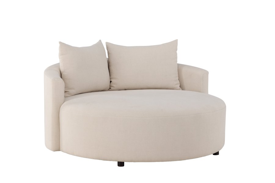 VENTURE DESIGN Kelso sofa, rund - beige hr (150)