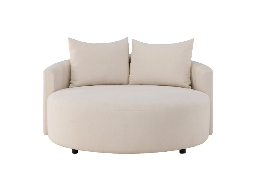 VENTURE DESIGN Kelso sofa, rund - beige hr (150)