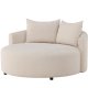 VENTURE DESIGN Kelso sofa, rund - beige hr (150)