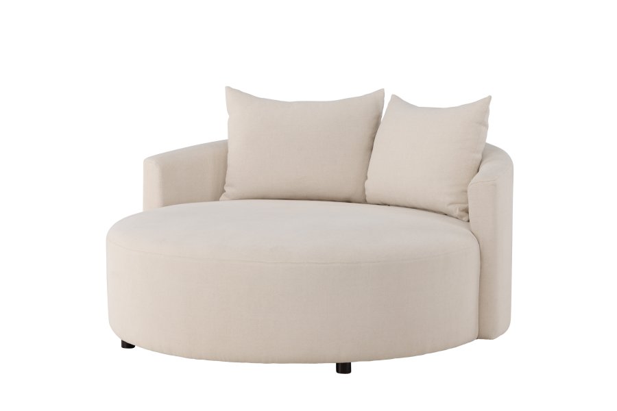 VENTURE DESIGN Kelso sofa, rund - beige hr (150)