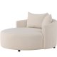 VENTURE DESIGN Kelso sofa, rund - beige hr (150)