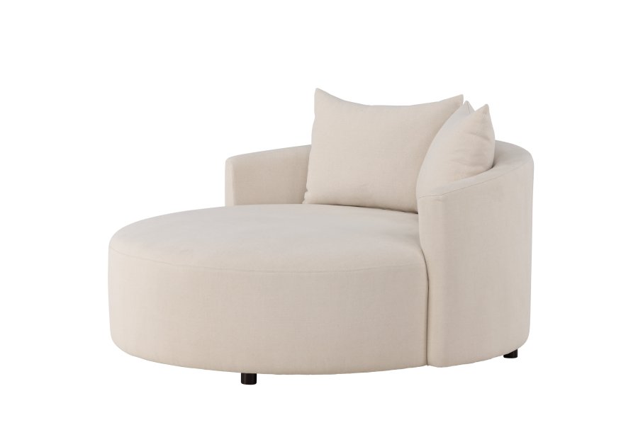 VENTURE DESIGN Kelso sofa, rund - beige hr (150)