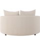 VENTURE DESIGN Kelso sofa, rund - beige hr (150)