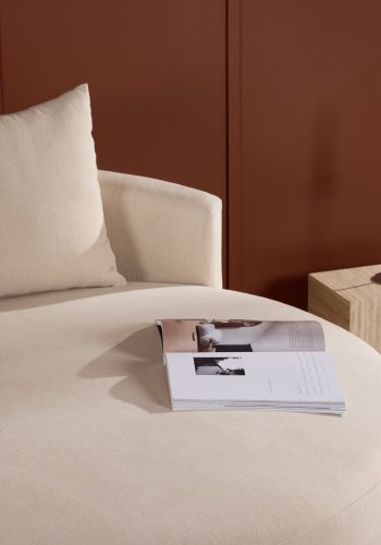 VENTURE DESIGN Kelso sofa, rund - beige hr (150)