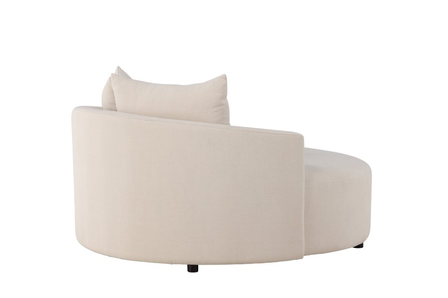 VENTURE DESIGN Kelso sofa, rund - beige hr (150)
