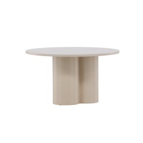 VENTURE DESIGN Olivia sofabord, rund - beige MDF (80)