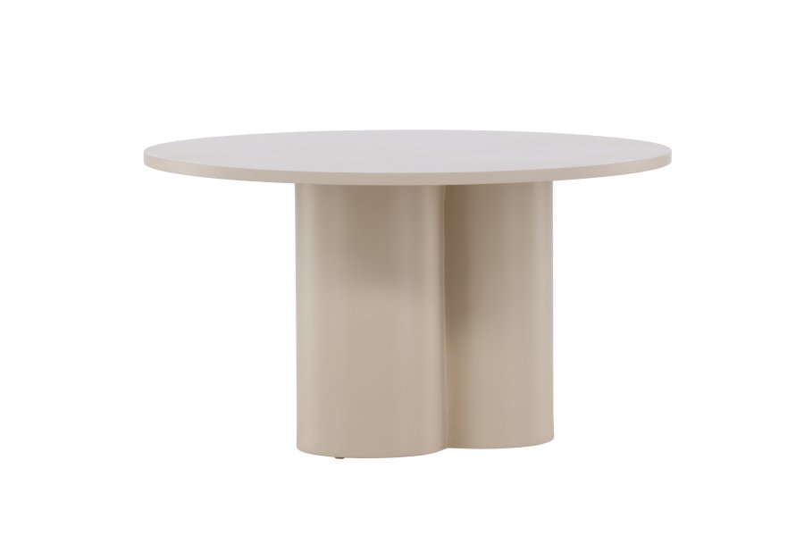 VENTURE DESIGN Olivia sofabord, rund - beige MDF (80)