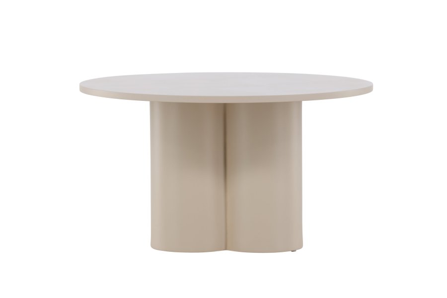 VENTURE DESIGN Olivia sofabord, rund - beige MDF (80)