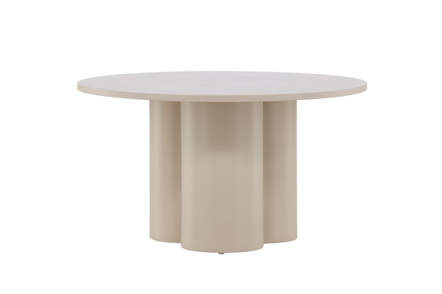VENTURE DESIGN Olivia sofabord, rund - beige MDF (80)