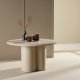 VENTURE DESIGN Olivia sofabord, rund - beige MDF (80)
