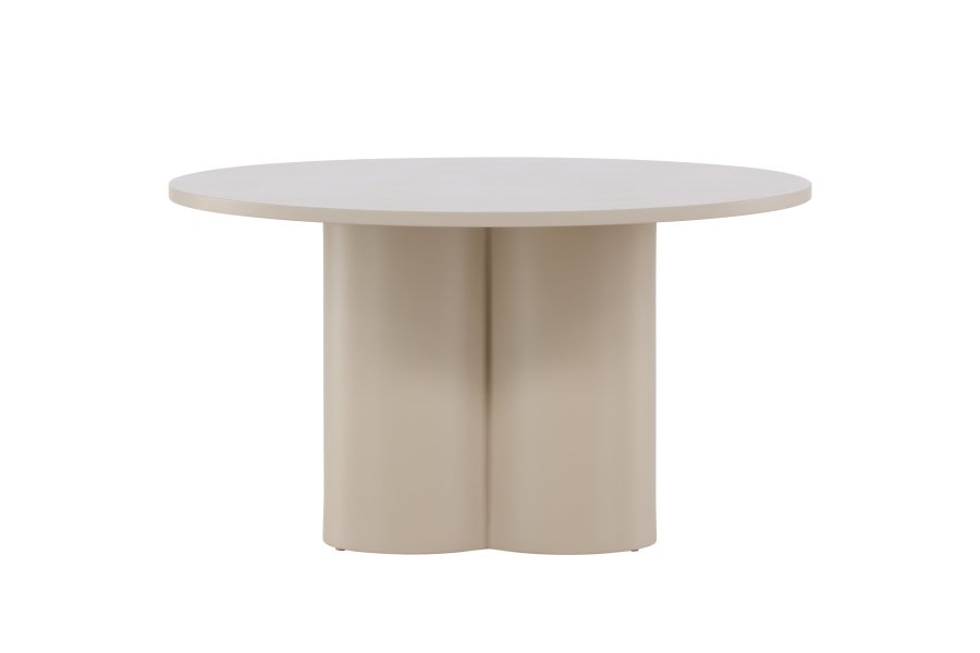 VENTURE DESIGN Olivia sofabord, rund - beige MDF (80)